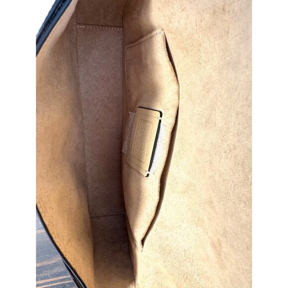 NWT Coach Andrea Shoulder bag in Brown Signature Jacquard - Picture 11 of 16